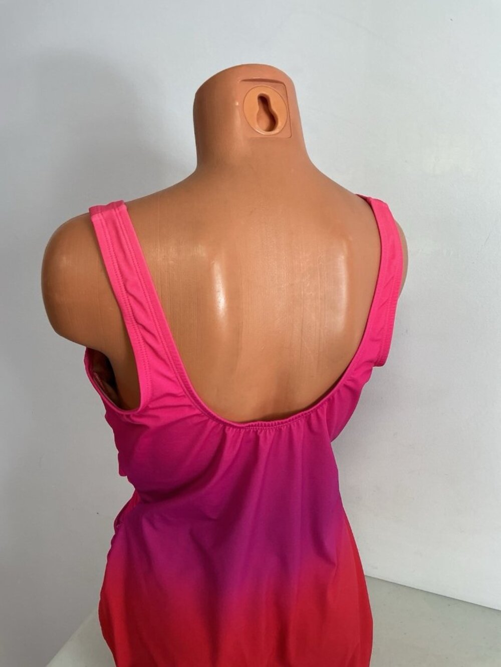 Lands End Pink Swimsuit One Piece Ombré Womens 16 - Picture 3 of 6